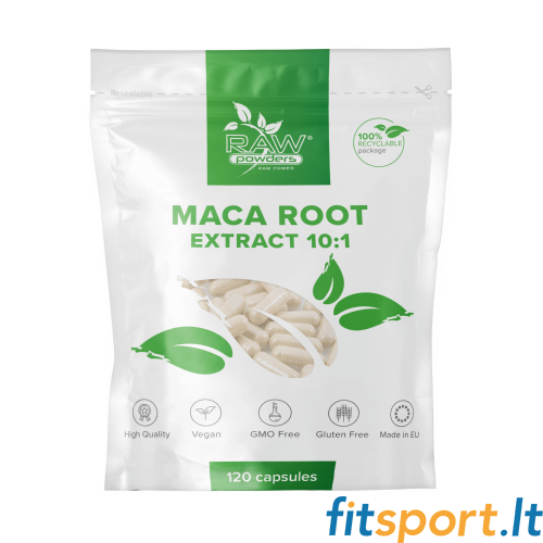 Raw Powders Maca Root 10:1 ekstrakts (5000 mg 120 kapsulas) 